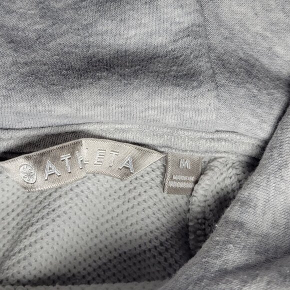Athleta Womens Swing French Terry Gray Pullover Hoodie Size Medium - Picture 3 of 12